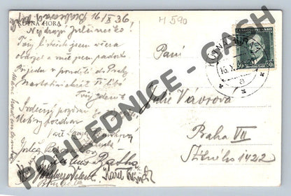 Pohlednice Tylovo divadlo Kutná Hora 1936 (M590)