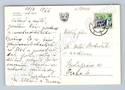 Pohlednice Opočno státní zámek obrazárna (M5900)