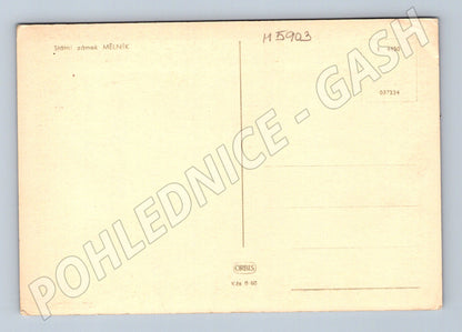 Pohlednice Zámek Mělník historická Orbis (M5903)