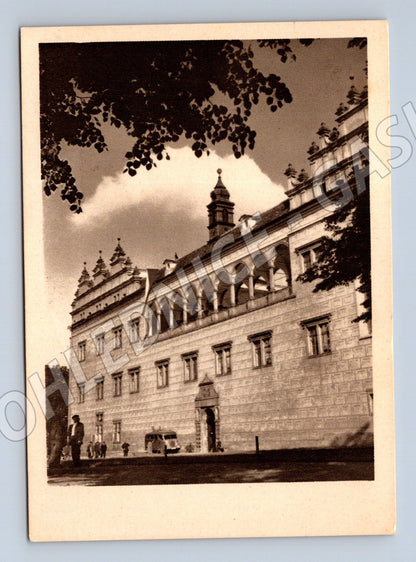 Pohlednice Litomyšl zámek černobílá (M5910)