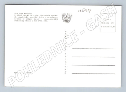 Pohlednice Dub nad Moravou mariánský chrám (M5914)