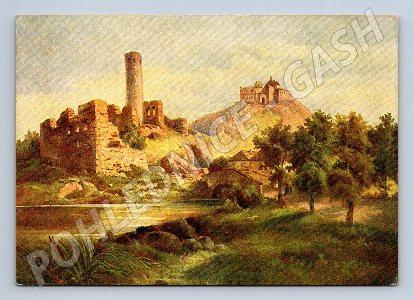 Postcard Žebrák and Točník historical castles (M5919)