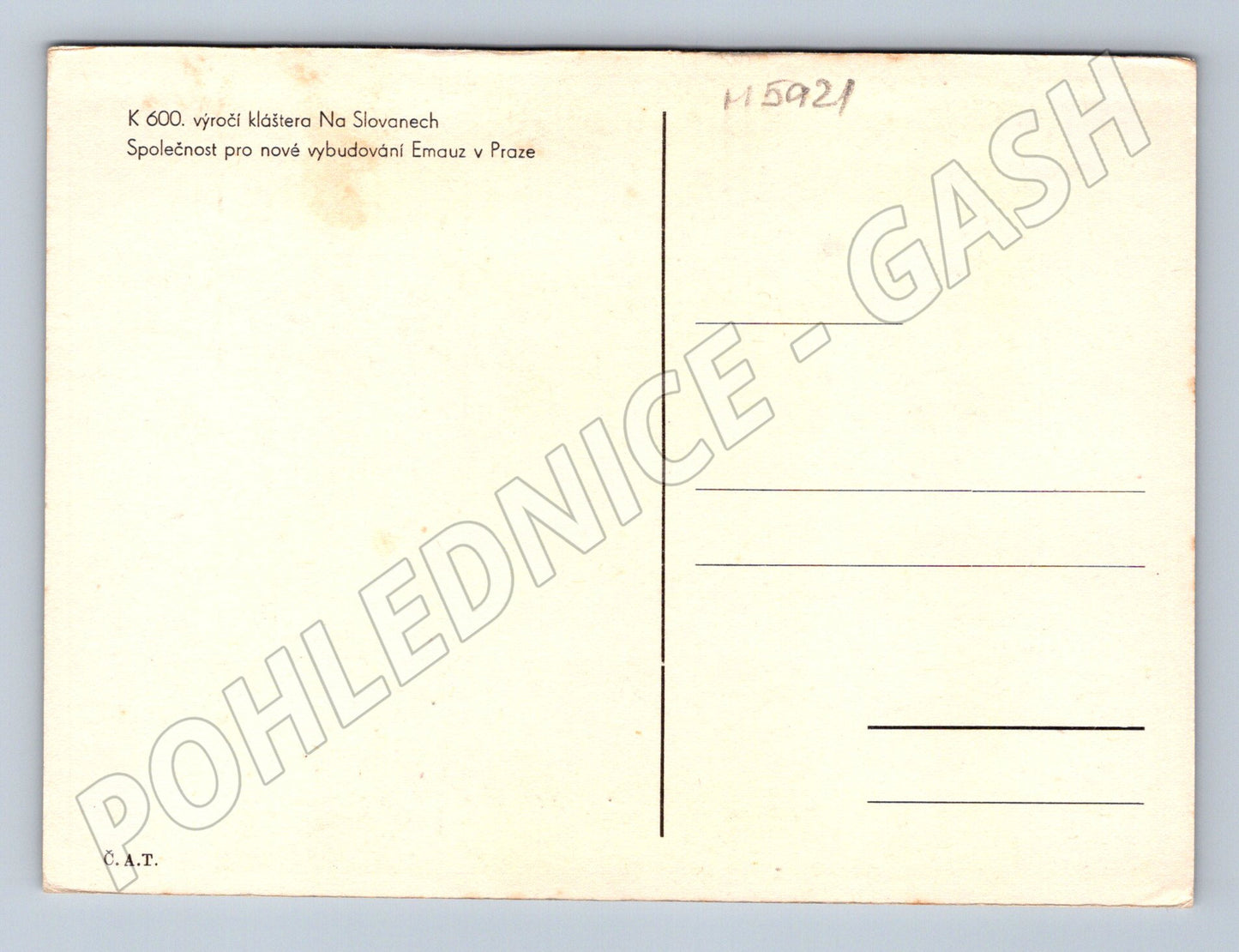 Pohlednice Emauzy Praha K. Gabriel (M5921)