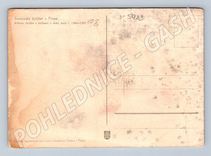 Pohlednice Emauzský klášter Praha fresky (M5923)