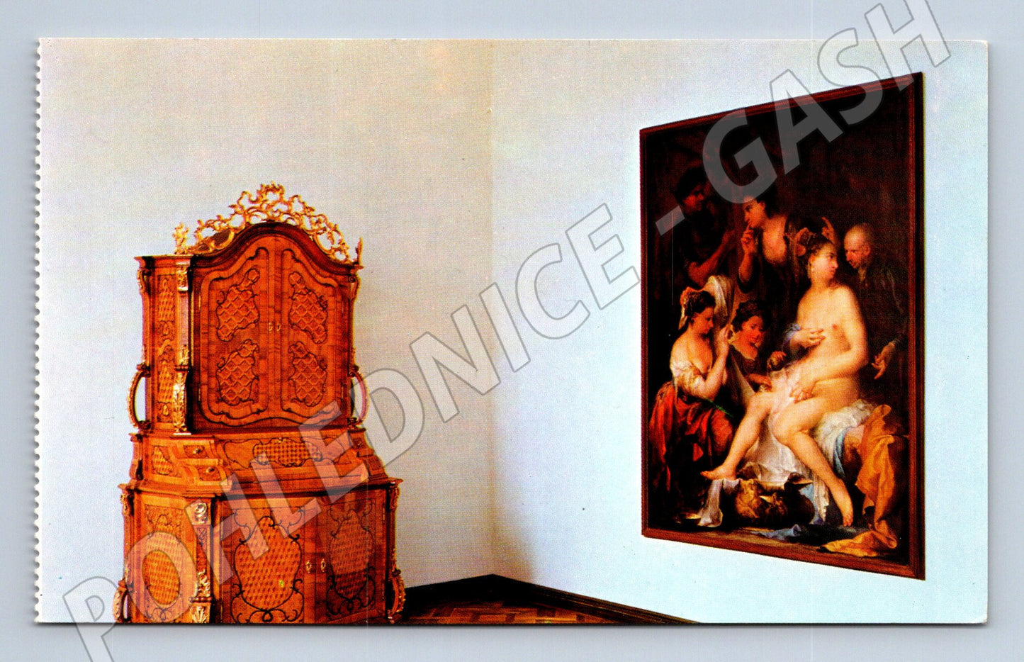 Pohlednice Slavkov státní zámek interiér (M5929)