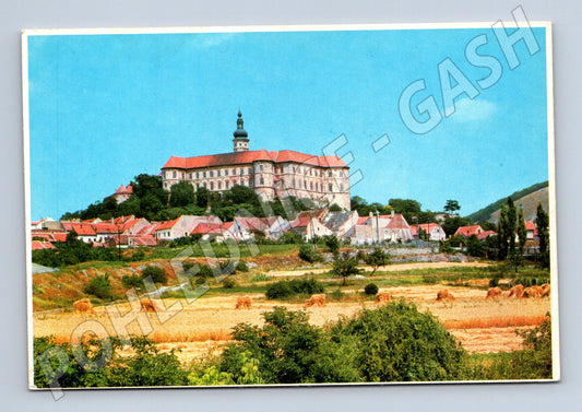 Pohlednice Mikulov se zámkem čistá (M5930)
