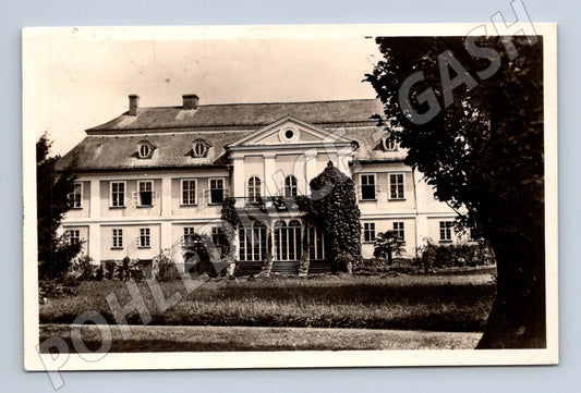 Pohlednice Kyjovice zámek Slezsko čb (M5931)