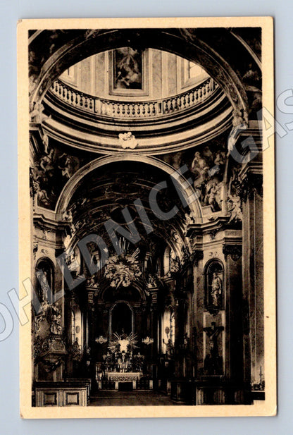 Postcard Holy Hill near Olomouc, interior of the basilica (M5942)