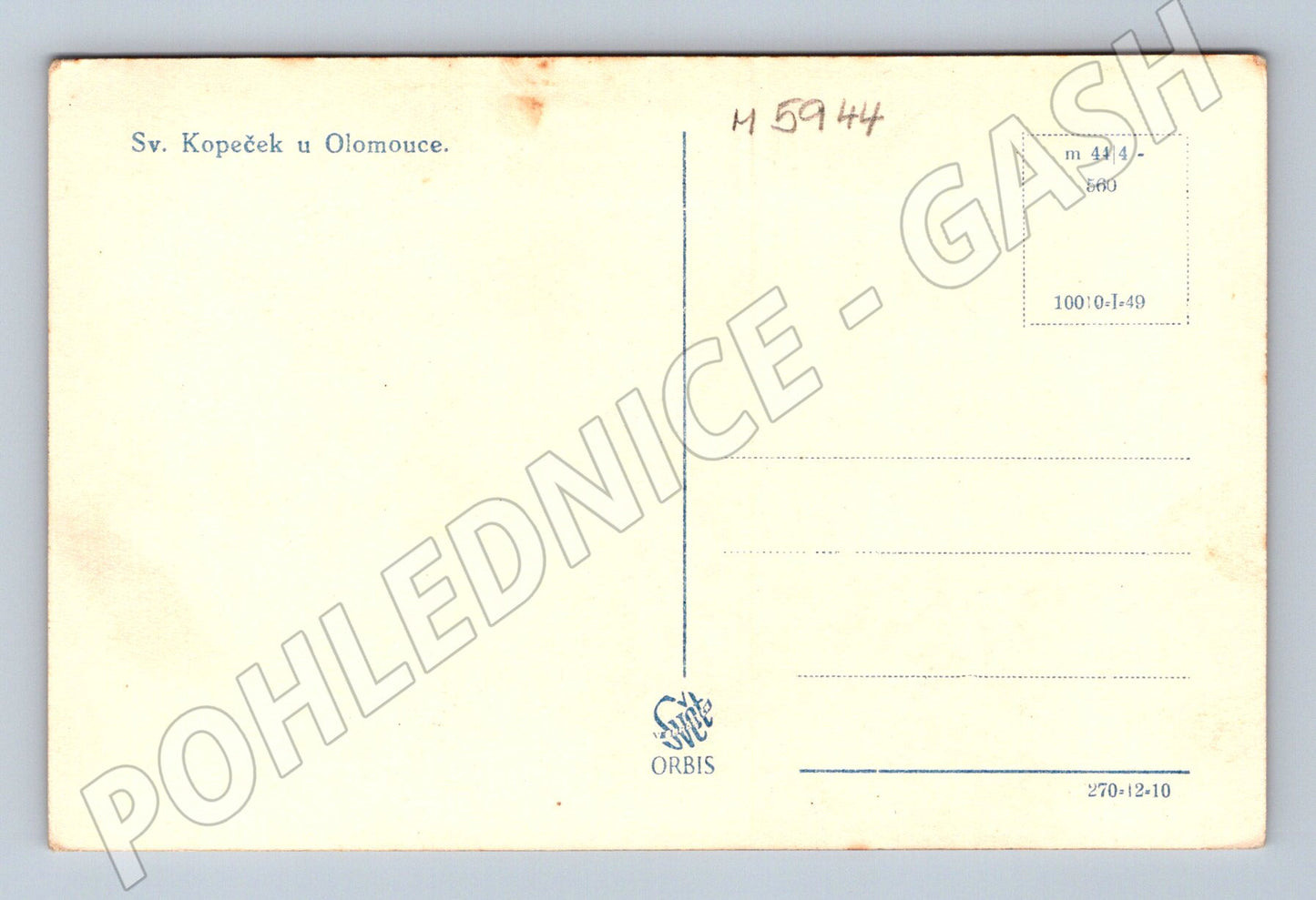 Pohlednice Svatý Kopeček u Olomouce bazilika čb (M5944)