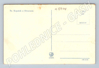 Pohlednice Svatý Kopeček u Olomouce bazilika čb (M5944)