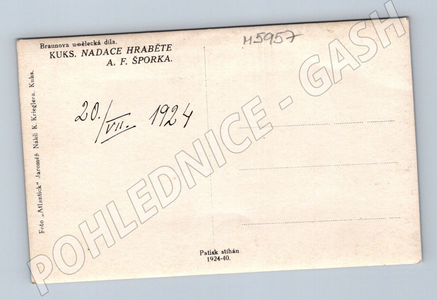 Pohlednice Kuks barokní areál (M5957)