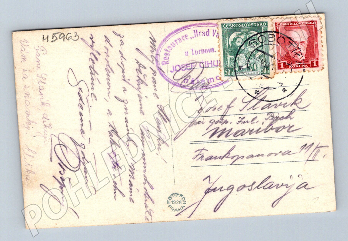 Pohlednice Sobotka hrad Kost prošlá (M5963)