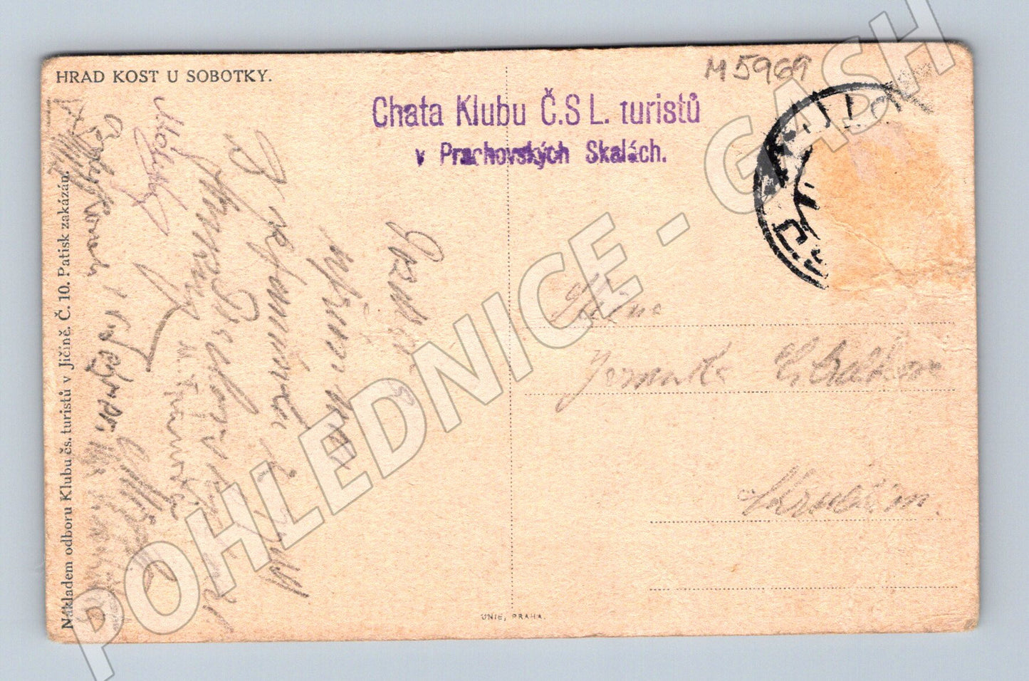 Pohlednice Hrad Kost historická Sobotka (M5969)