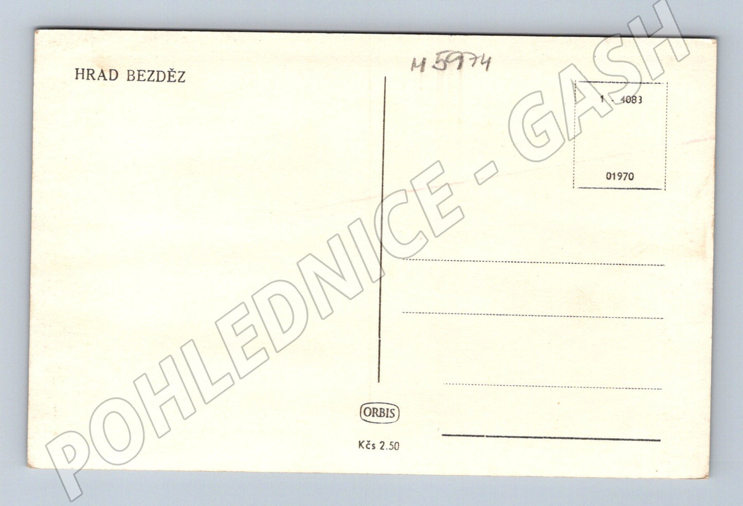 Pohlednice Hrad Bezděz starý snímek Orbis (M5974)