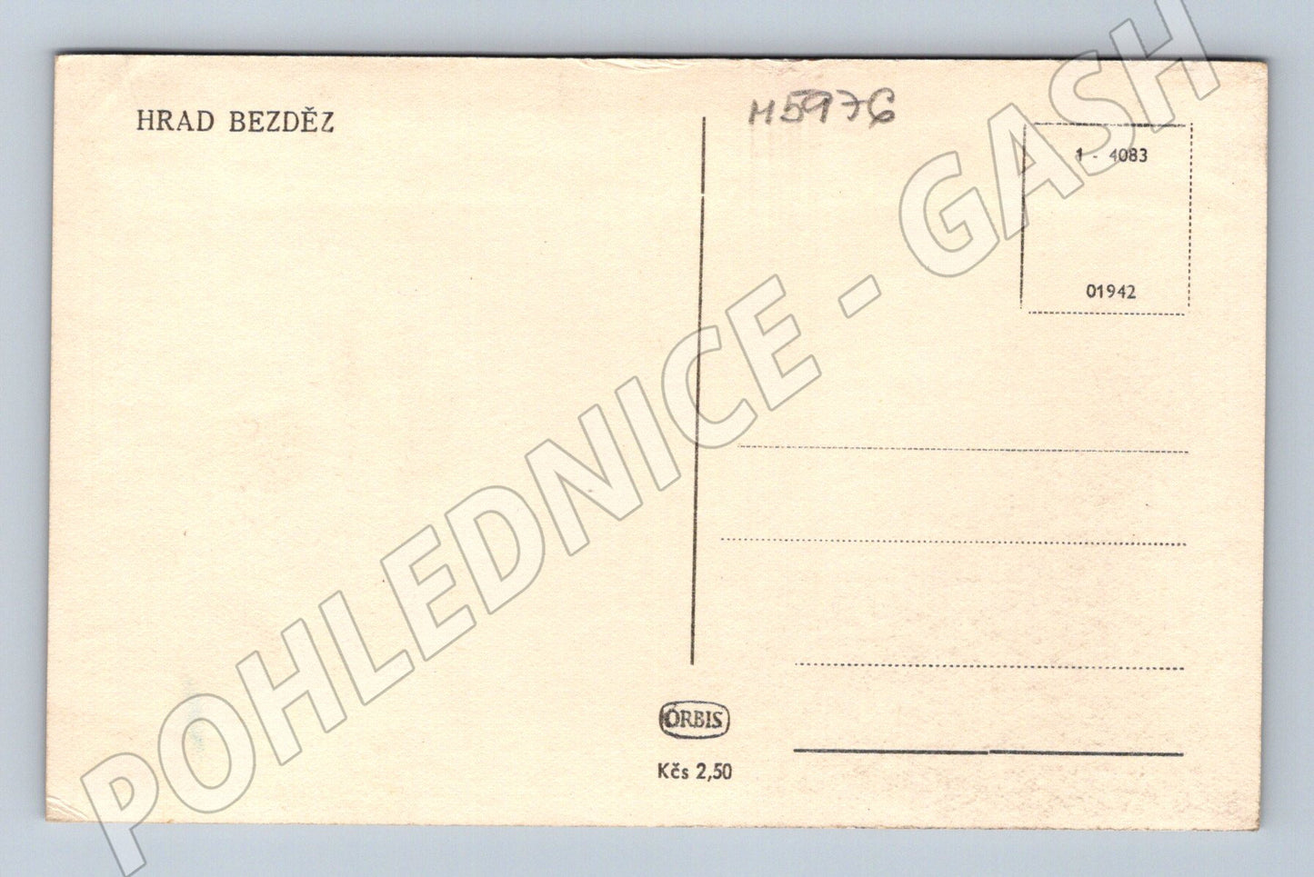 Pohlednice Hrad Bezděz panorama Orbis (M5976)
