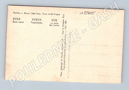 Postcard Kuks Series of Virtues by Braun Sculpture (M5985)