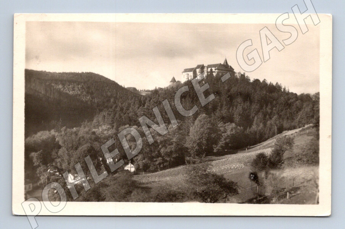Postcard Pernštejn Castle old used (M5988)