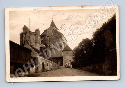 Postcard Pernštejn Castle Czechoslovakia (M5990)
