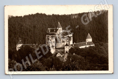Postcard Pernštejn Castle old Czechoslovakia (M5992)