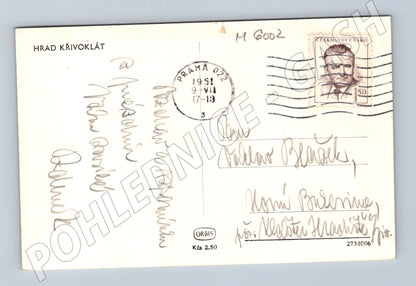 Pohlednice Hrad Křivoklát stará (M6002)