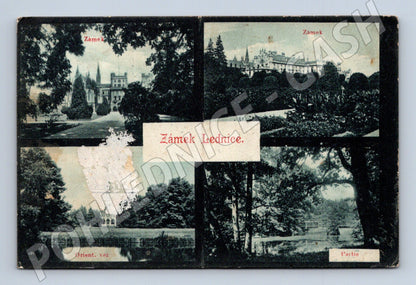 Pohlednice Zámek Lednice historická (M6003)