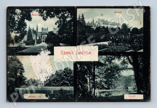 Pohlednice Zámek Lednice historická (M6003)