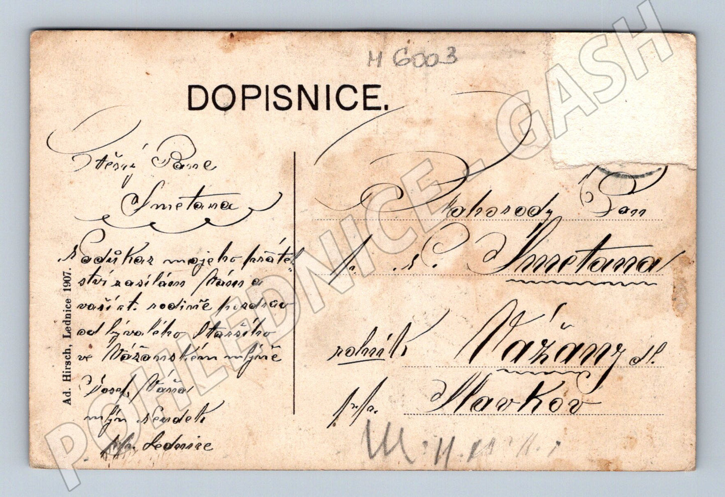 Pohlednice Zámek Lednice historická (M6003)