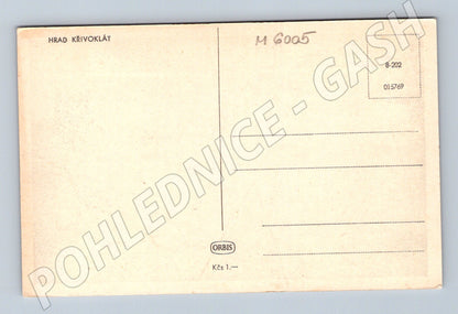 Pohlednice Hrad Křivoklát Orbis neprošlá (M6005)