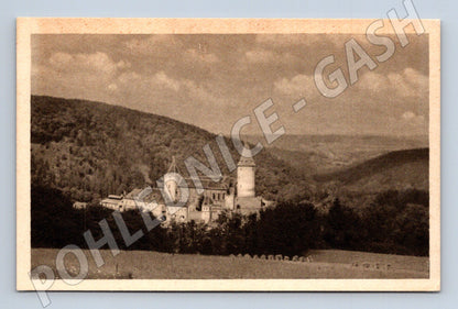 Postcard Křivoklát Castle historical b/w (M6006)