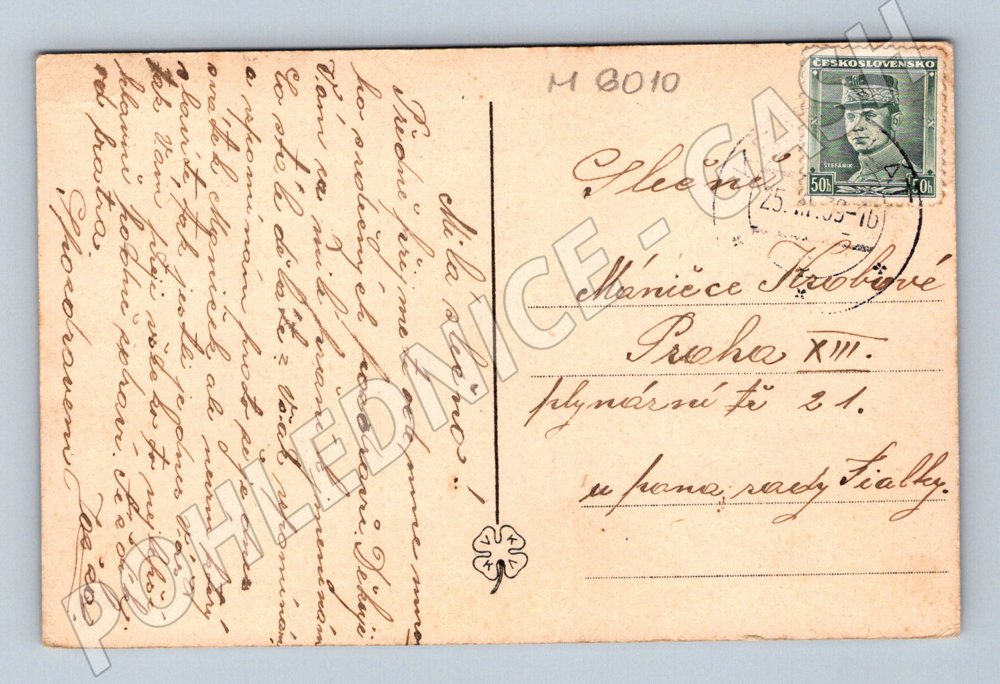 Pohlednice Hrad Křivoklát kolorovaná zaslaná (M6010)