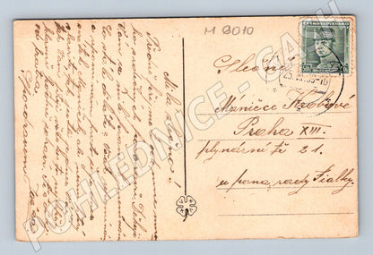 Pohlednice Hrad Křivoklát kolorovaná zaslaná (M6010)