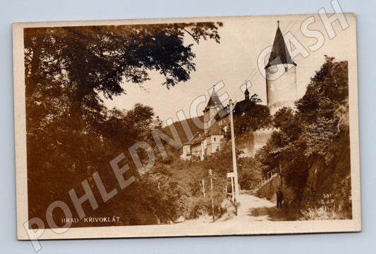 Pohlednice Hrad Křivoklát starožitná čb (M6011)