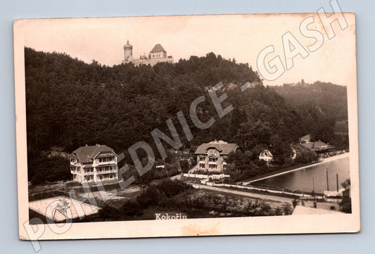 Pohlednice Hrad Kokořín černobílá psaná (M6014)