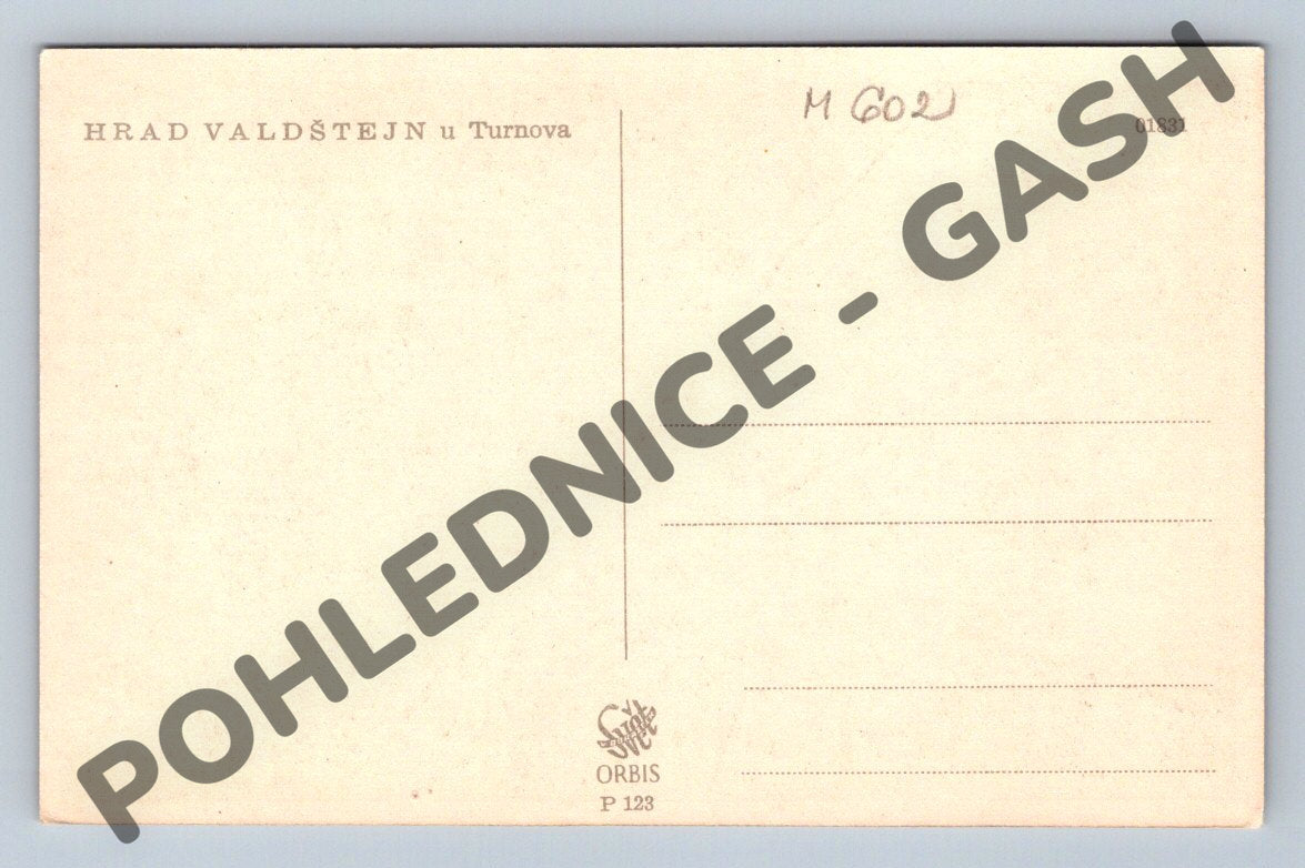 Pohlednice hrad Valdštejn u Turnova (M602)