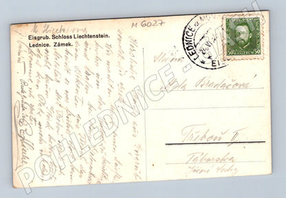 Pohlednice Zámek Lednice historická prošlá (M6027)