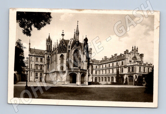 Pohlednice Lednice zámek se známkou (M6028)