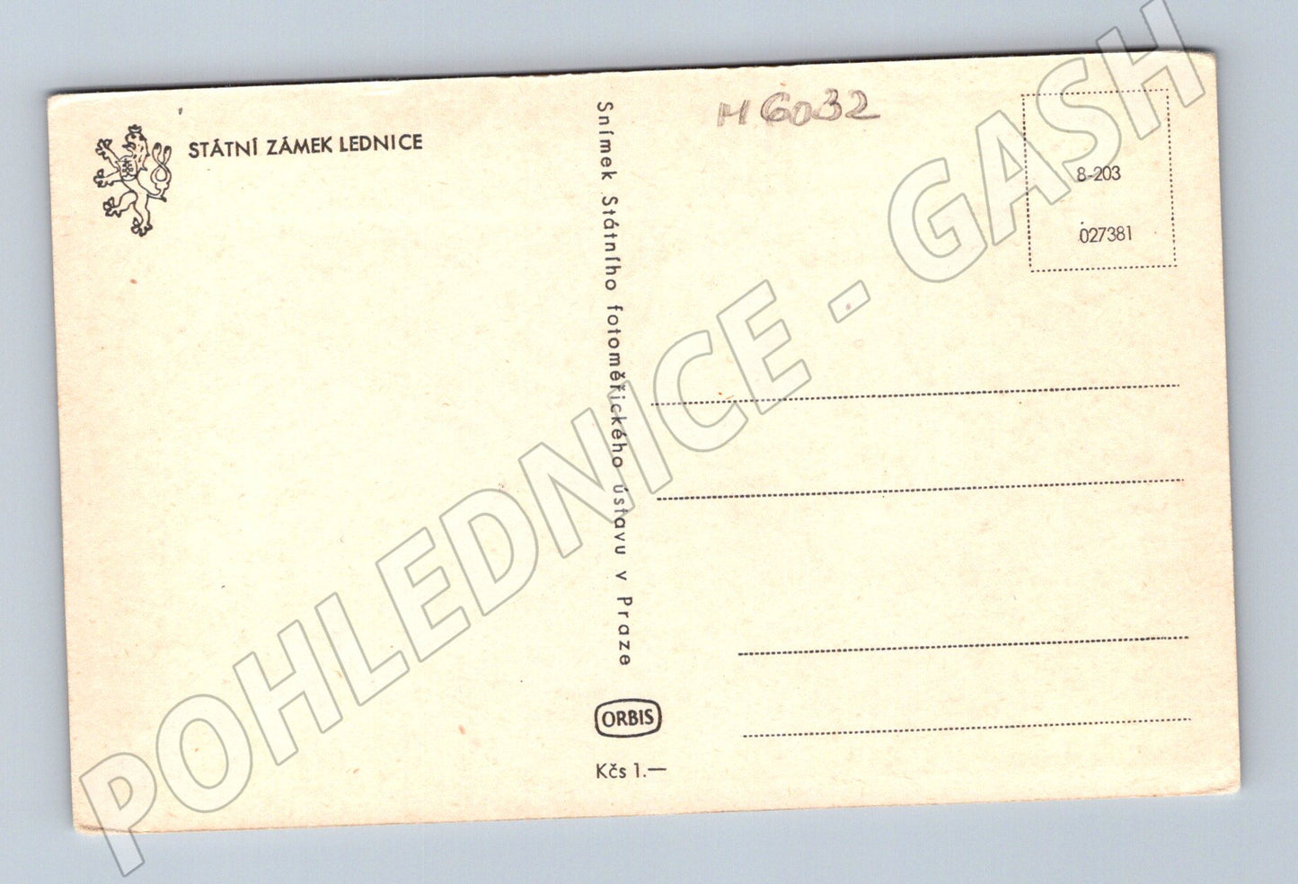 Pohlednice Státní zámek Lednice černobílá (M6032)