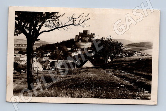 Pohlednice Hrad Rabí černobílá prošlá (M6038)