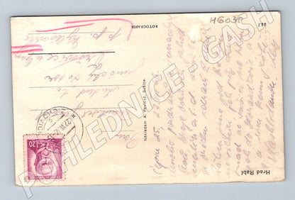 Pohlednice Hrad Rabí černobílá prošlá (M6038)