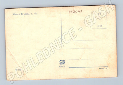 Pohlednice Hluboká nad Vltavou zámek historická (M6041)
