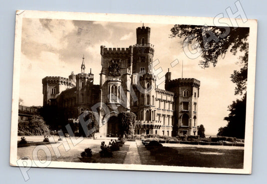 Pohlednice Hluboká nad Vltavou zámek prošlá (M6047)