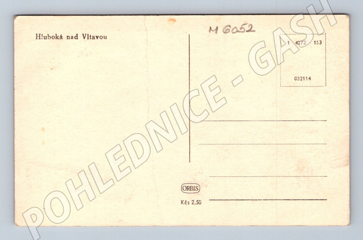 Pohlednice Hluboká nad Vltavou zámek Orbis (M6052)