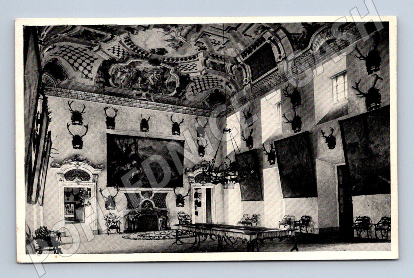 Pohlednice Hluboká nad Vltavou lovecký sál Ohrady (M6054)