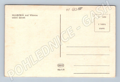 Pohlednice Hluboká nad Vltavou státní zámek (M6058)