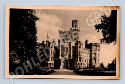 Pohlednice Hluboká nad Vltavou zámek Orbis čb (M6059)