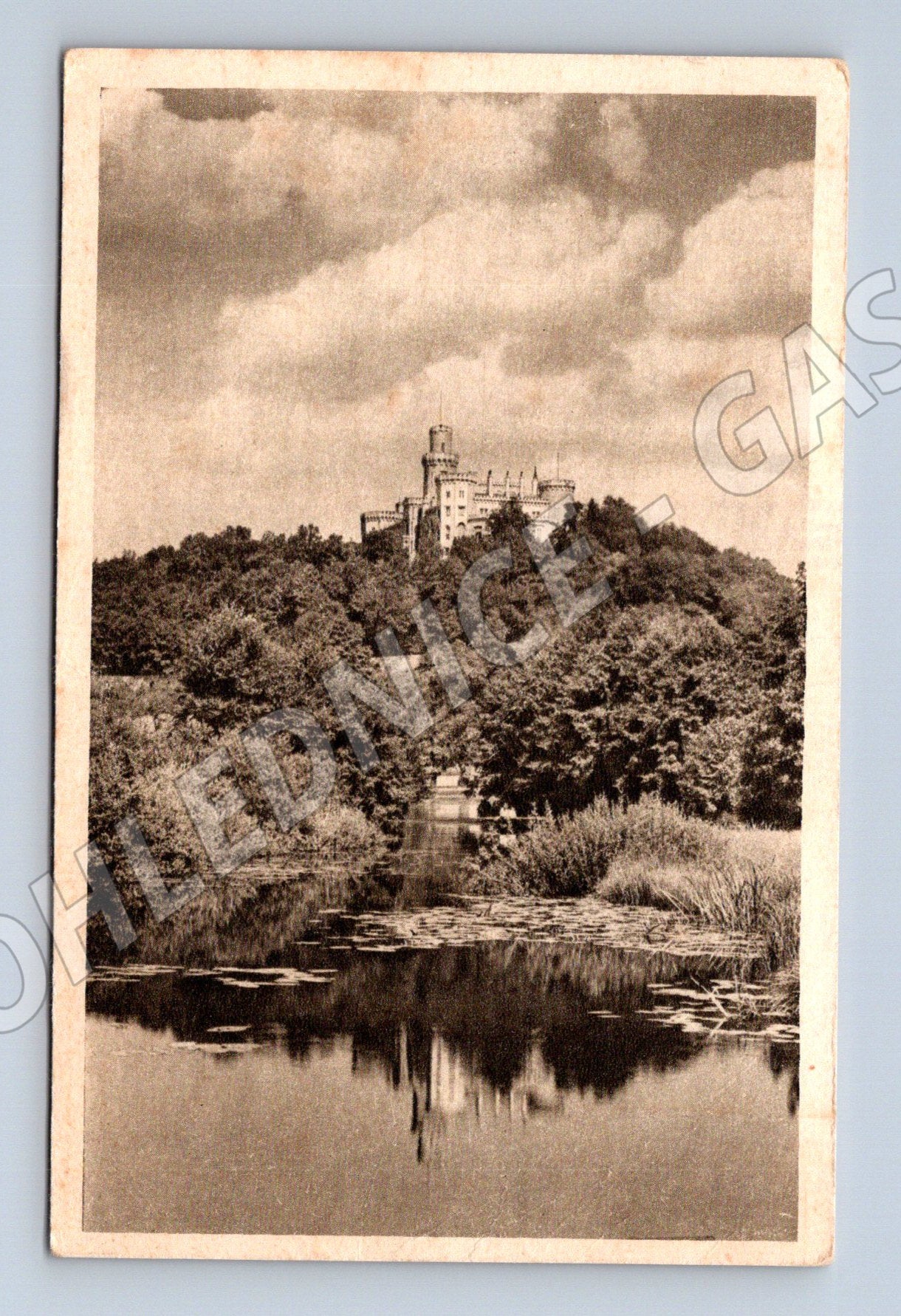 Pohlednice Hluboká nad Vltavou zámek 1953 (M6061)