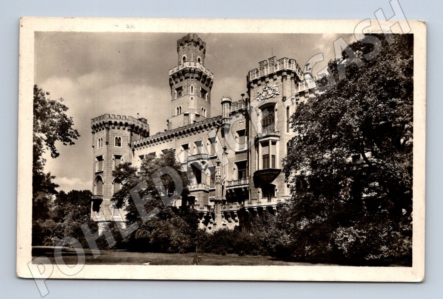 Pohlednice Hluboká nad Vltavou zámek historická čb (M6065)