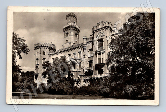 Pohlednice Hluboká nad Vltavou zámek historická čb (M6065)
