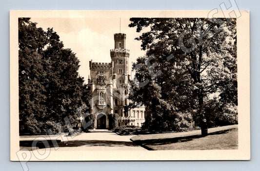 Pohlednice Hluboká nad Vltavou zámek Orbis čb (M6066)