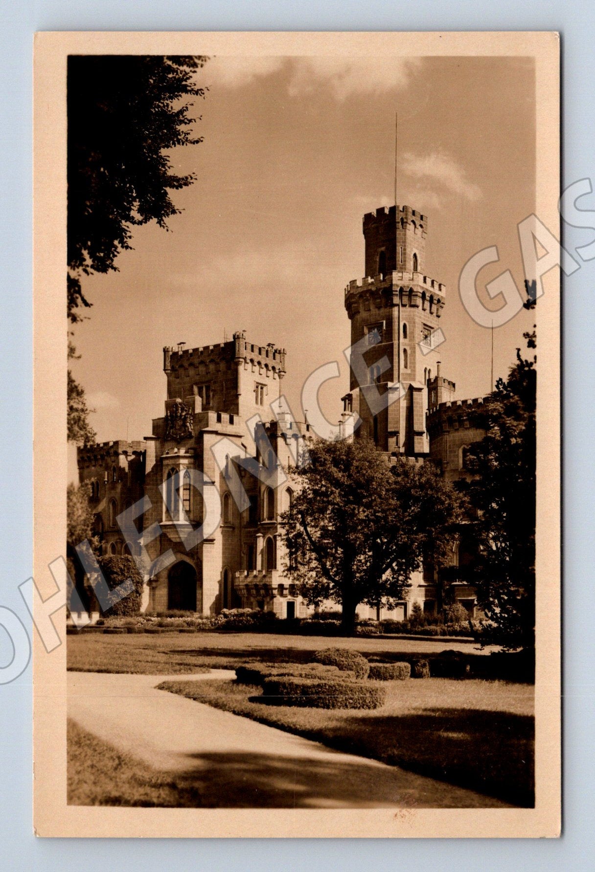 Pohlednice Hluboká nad Vltavou zámek Orbis čb (M6069)